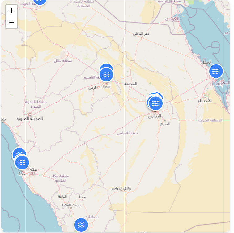 خريطة الفروع